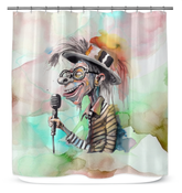 Maraca's Mesmerizing Musical Mist Shower Curtain